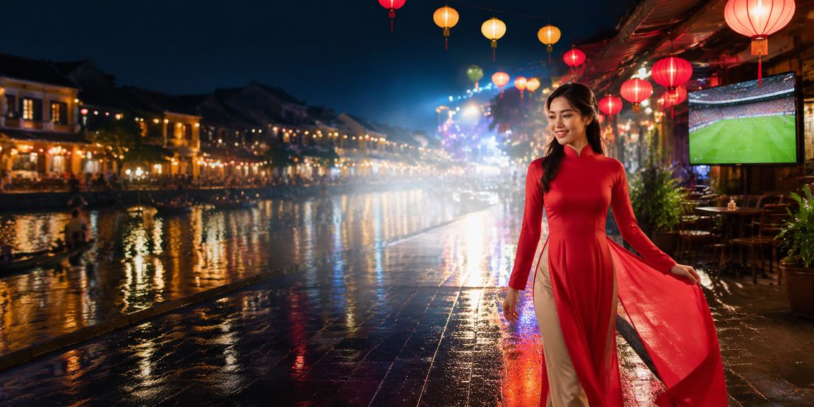 Khung cảnh Hội An với người dùng trải nghiệm nền tảng giải trí trực tuyến 52b trên thiết bị di động
